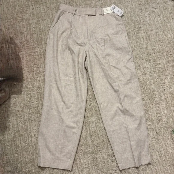 Abercrombie ankle grazing tapered tailored menswear business casual pants NEW - Picture 2 of 6